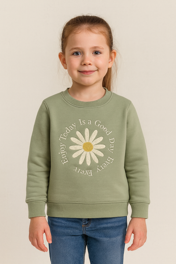 Mint Flower Sweatshirt