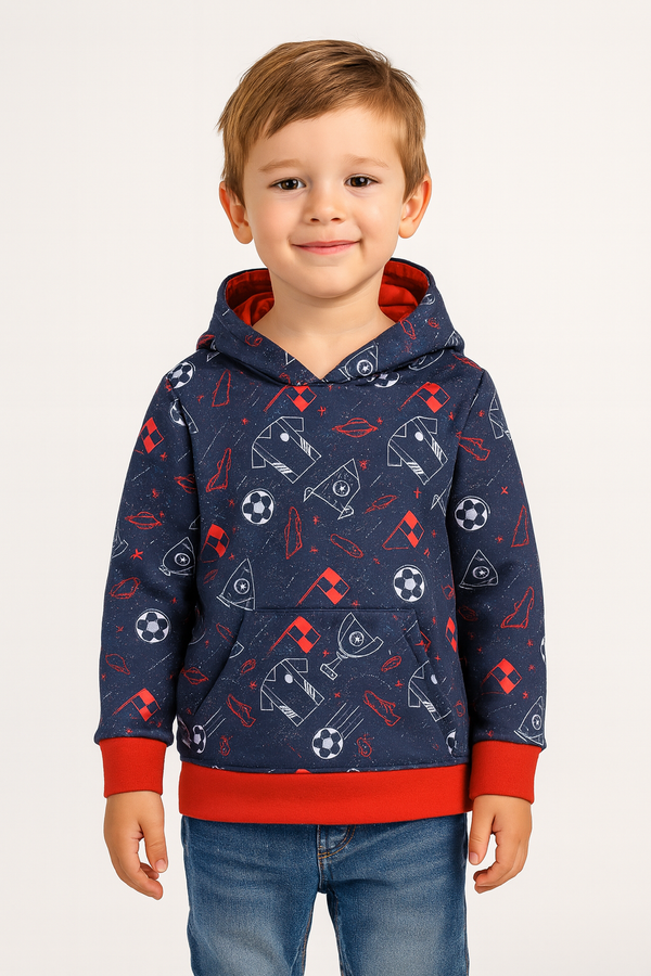 Windbreaker Pullover Hoodie - Soccer