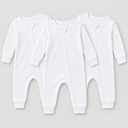 White - Zipper Romper Pack of 3