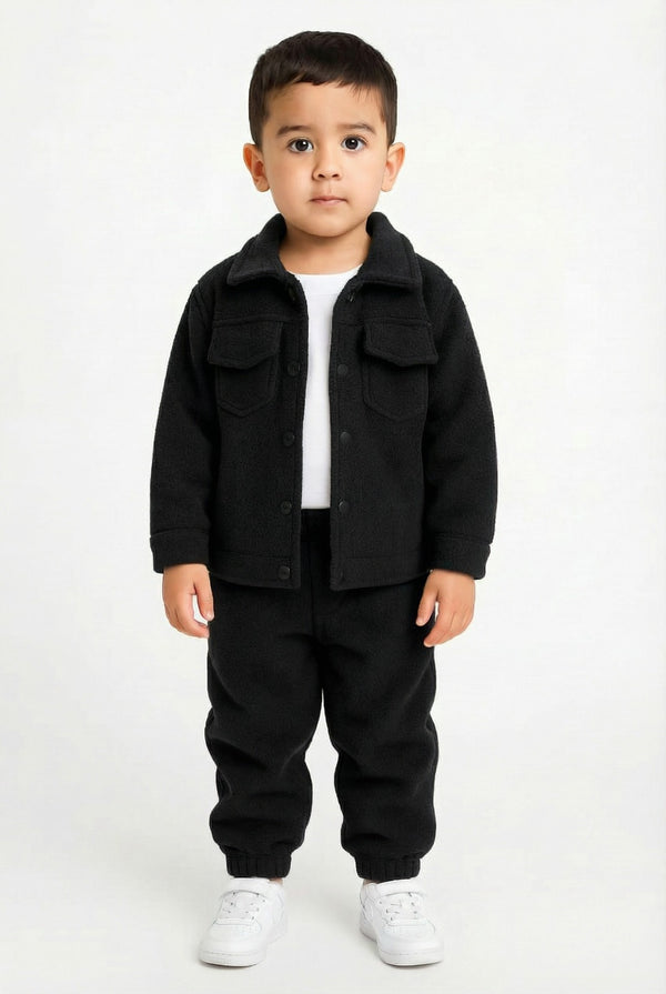 Black Polar Winter  Set - 3 Pieces Suit