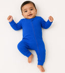 Royal Blue - Zipper Romper
