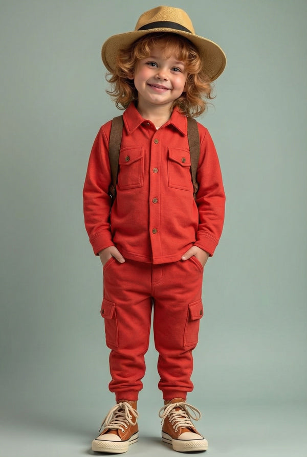Red - Winter Safari Suit